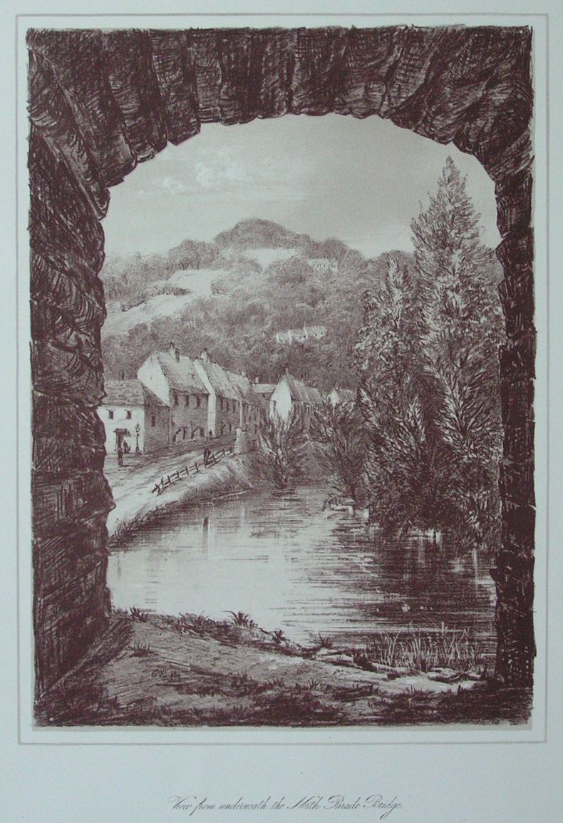 Lithograph - View from underneath the South Parade Bridge